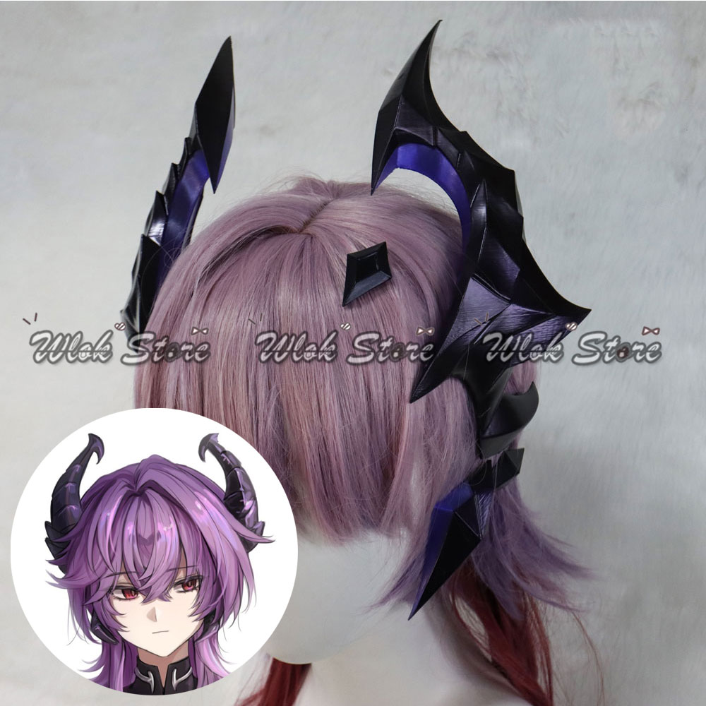 Women Anime Cosplay - アニメゲーム原神インパクトデュリンコスプレ帽子 PLA 角小道具男性女性ハロウィンパーティーカーニバルロールプレイアクセサリー