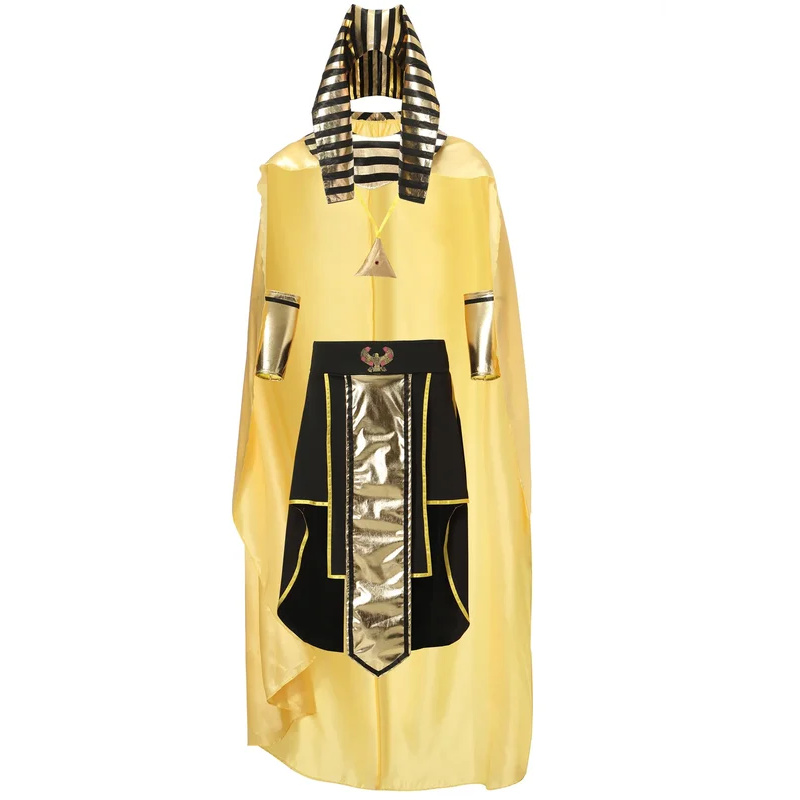 Egypt Cosplay Anime - HN8 中世エジプト神話ファラオ衣装ハロウィンカーニバルパーティー古代ローマエジプトアヌビス兵士コスプレファンシー Dress8…Gf