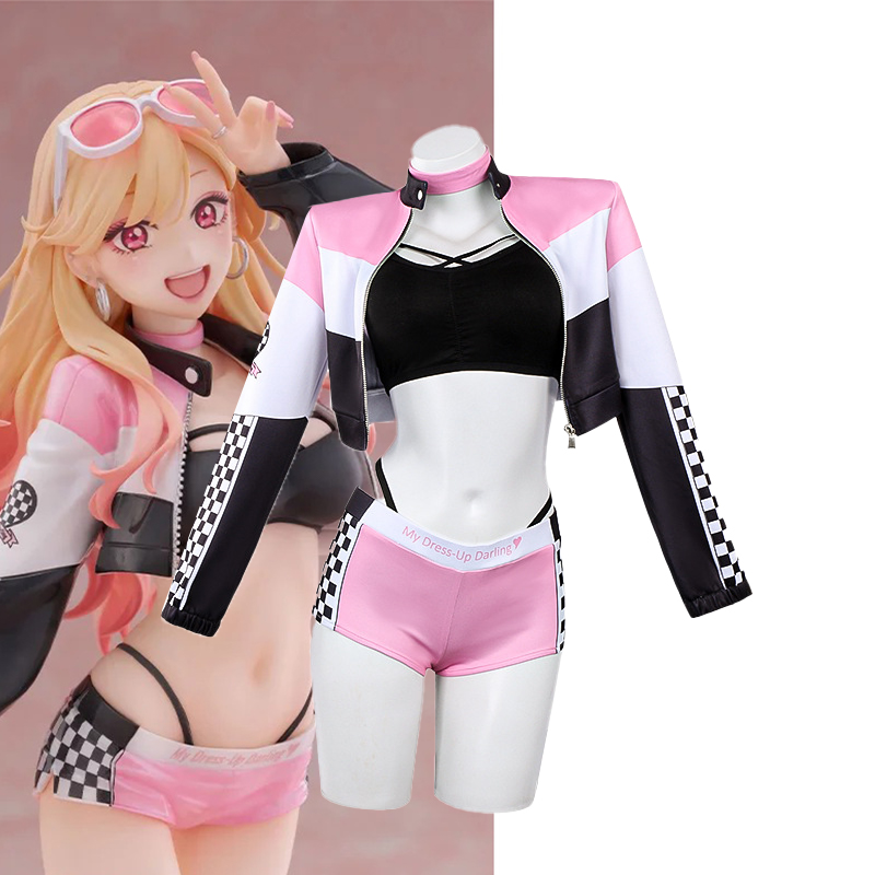Kitagawa Anime Cosplay - 私のドレスアップダーリン マリン・キタガワ レーシングスーツ アニメコスプレ衣装 女性用ロールプレイ衣装 ハロウィンパーティー用