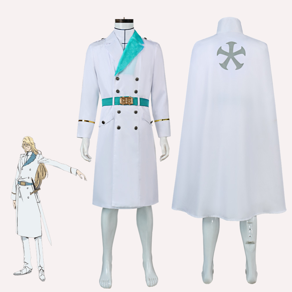Anime Cosplay Bleach - BLEACH 千年血戦篇 ユーグラム・ハッシュヴァルト コスプレ衣装 クインシー 白制服