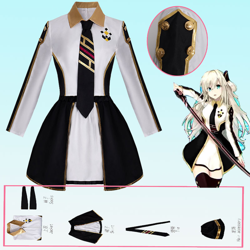 Women Anime Cosplay - アニメレディースコスチュームコスプレスーツスカイストライカーエースレイメイドドレス制服ハロウィンクリスマス衣装