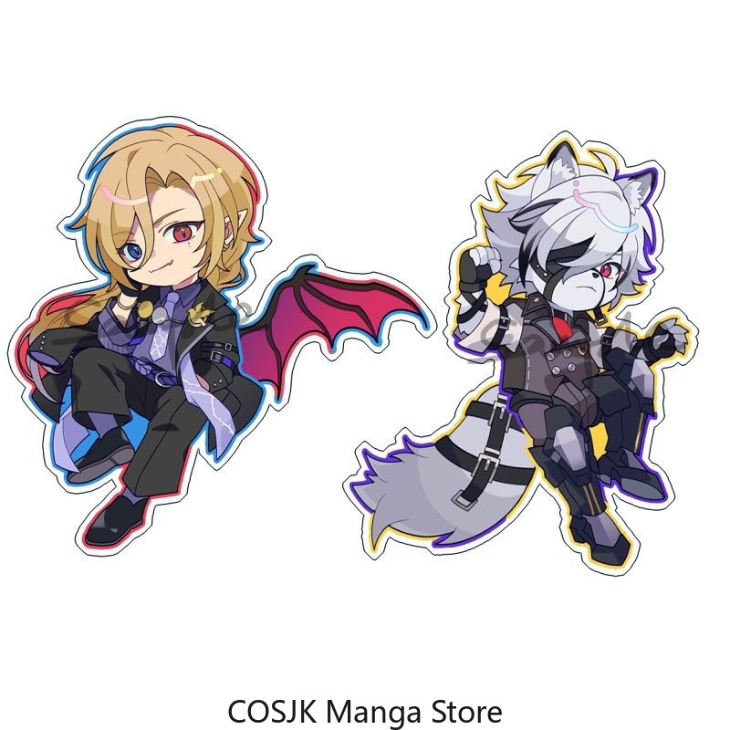 Anime Zero Cosplay - アニメゼンレスゾーンゼロフォンライカオンヒューゴアクリルキーホルダーペンダントかわいいバックパックチャーム誕生日グッズコスプレギフト