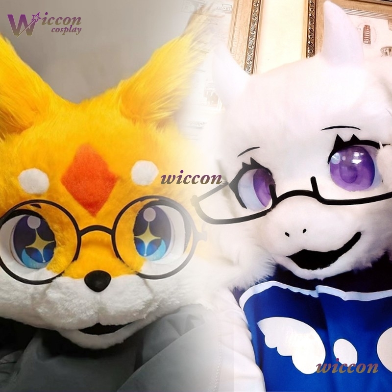Anime Cosplay With Mask - OHaYo 25cm メガネ ファー スーツ アクセサリー
