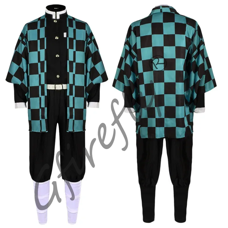 Kamado tanjirou-刀のコスプレコスチュームセッ - Anime Cosplay With Mask のレビューと価格