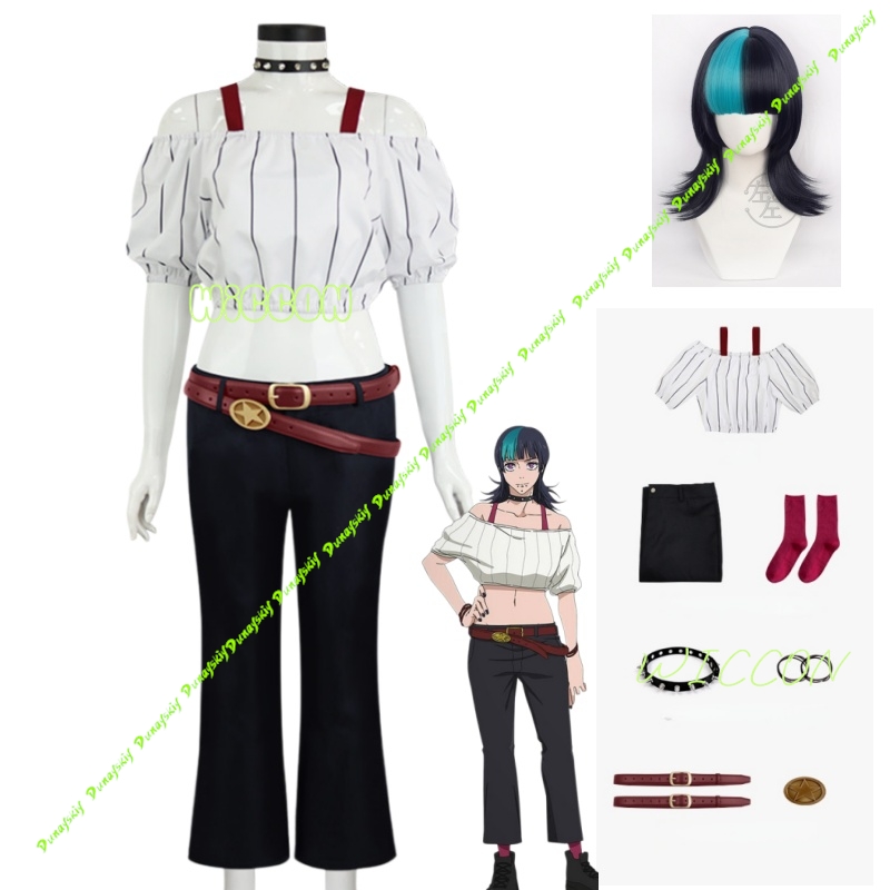 アニメ呪術廻戦コスプレ衣装ウィッグ衣装チョーカーソックスベル - Anime Cosplay Jujutsu Kaisen のレビューと価格