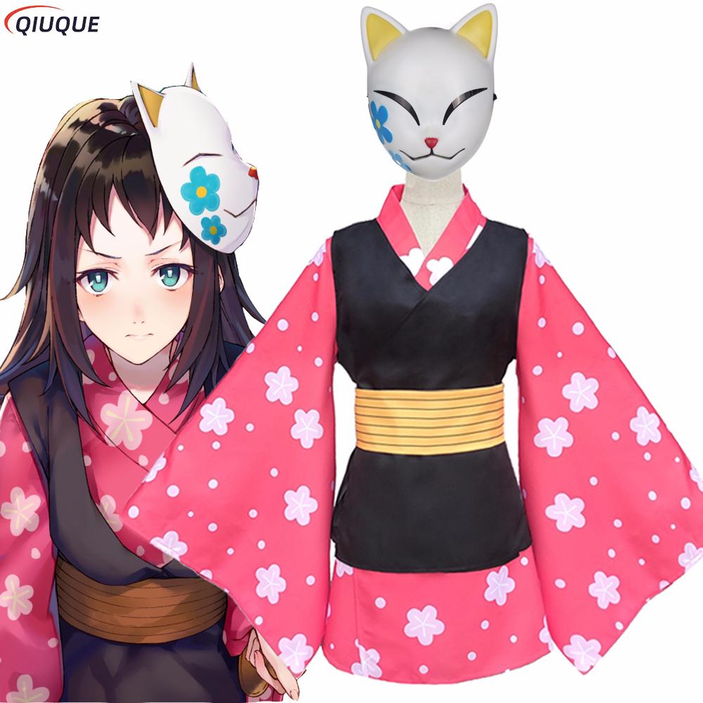 マコモ コスプレ衣装 着物制服 PVCマスク ウィッグ ハロ - Anime Cosplay With Mask のレビューと価格