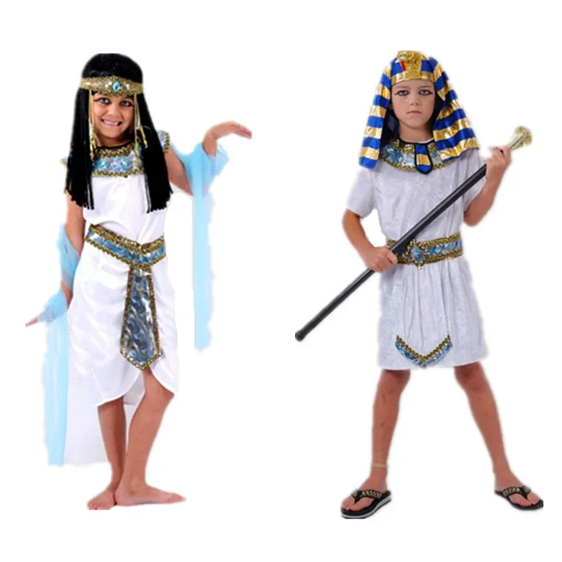 子供白エジプトファラオクレオパトラ大人の衣装コスプレガールコ - Egypt Cosplay Anime のレビューと価格