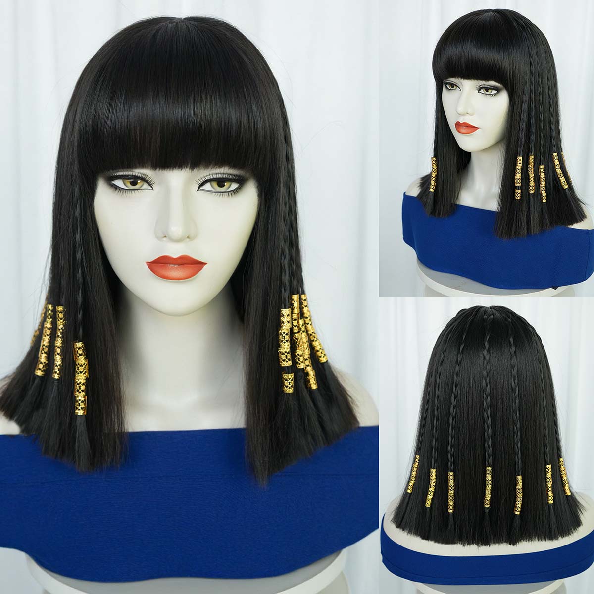 ファッションウィッグ女性ハロウィンコスチューム小道具エジプト - Egypt Cosplay Anime のレビューと価格