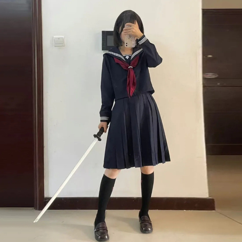 水瀬恵子コスプレ衣装ウィッグマスク血赤紺色サイレントスクール - Anime Cosplay With Mask のレビューと価格