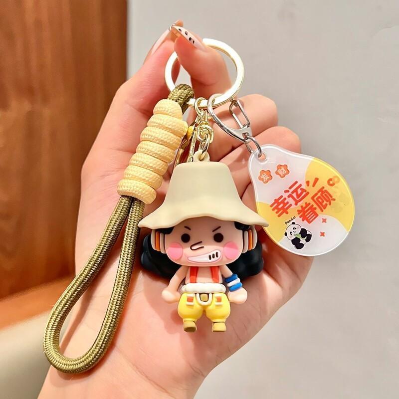 ワンピースアニメキャラクターキーホルダーペンダント、学生用バ - Anime Cosplay Instagram のレビューと価格