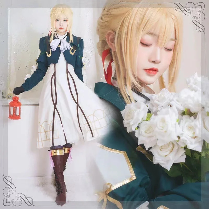 アニメバイオレットエヴァーガーデンコスプレドレス Vesti - Violet Evergarden Dress のレビューと価格
