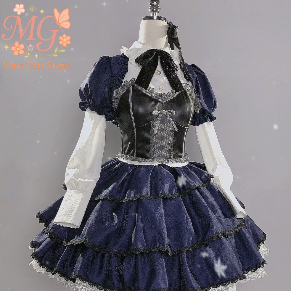 リカ・タカナシ コスプレ衣装 中二病でも恋がしたい ゴシック - Anime Cosplay Lolita のレビューと価格