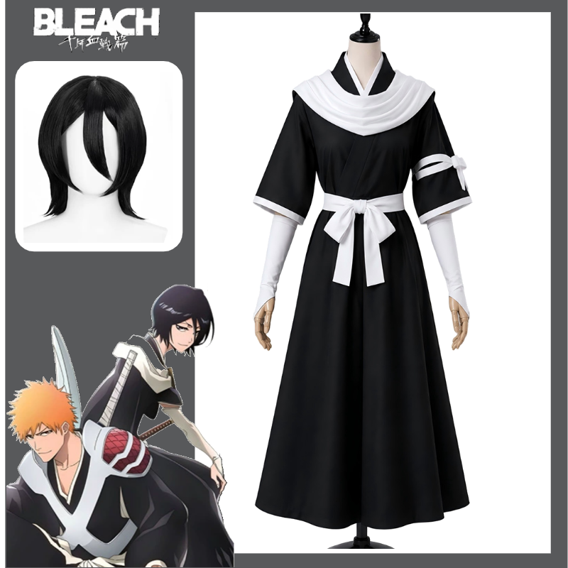 BLEACH 千年血戦篇 胡切ルキア コスプレ衣装 死神修白 - Anime Cosplay Bleach のレビューと価格