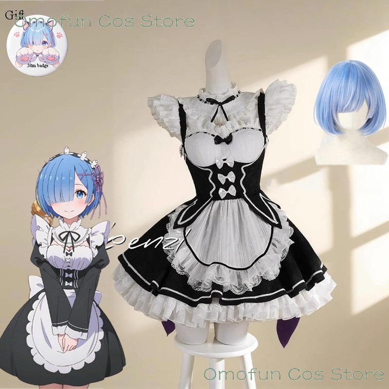 Re:ゼロから始める異世界生活 レム レム コスプレドレス  - Anime Cosplay Rem のレビューと価格