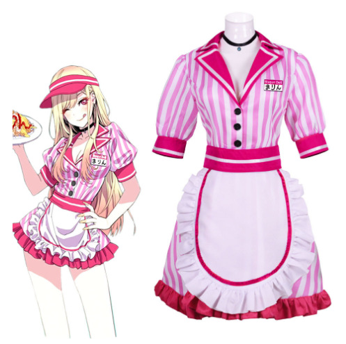 WHH コミックキタガワマリン五条ワカコスプレ衣装ウェイター - Kitagawa Anime Cosplay のレビューと価格
