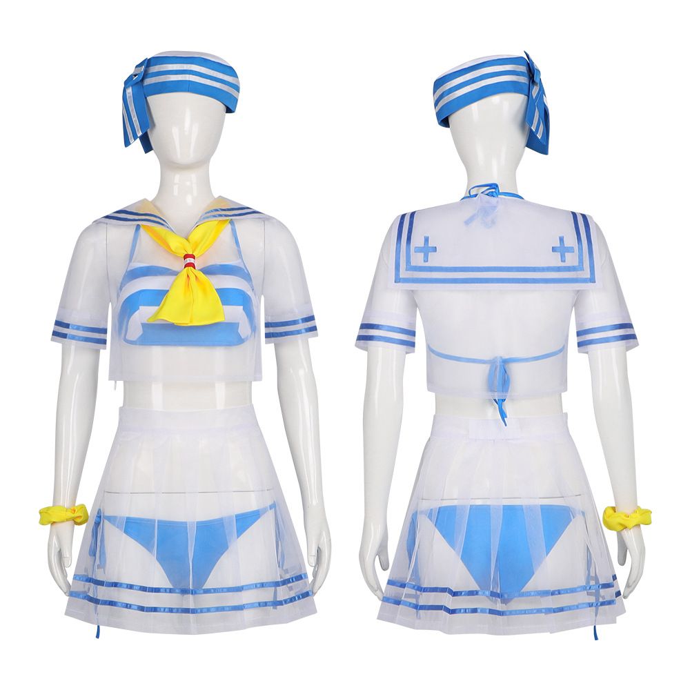 アニメコスプレ衣装レムセーラーコスチュームトップとパンツの3 - Anime Cosplay Rem のレビューと価格