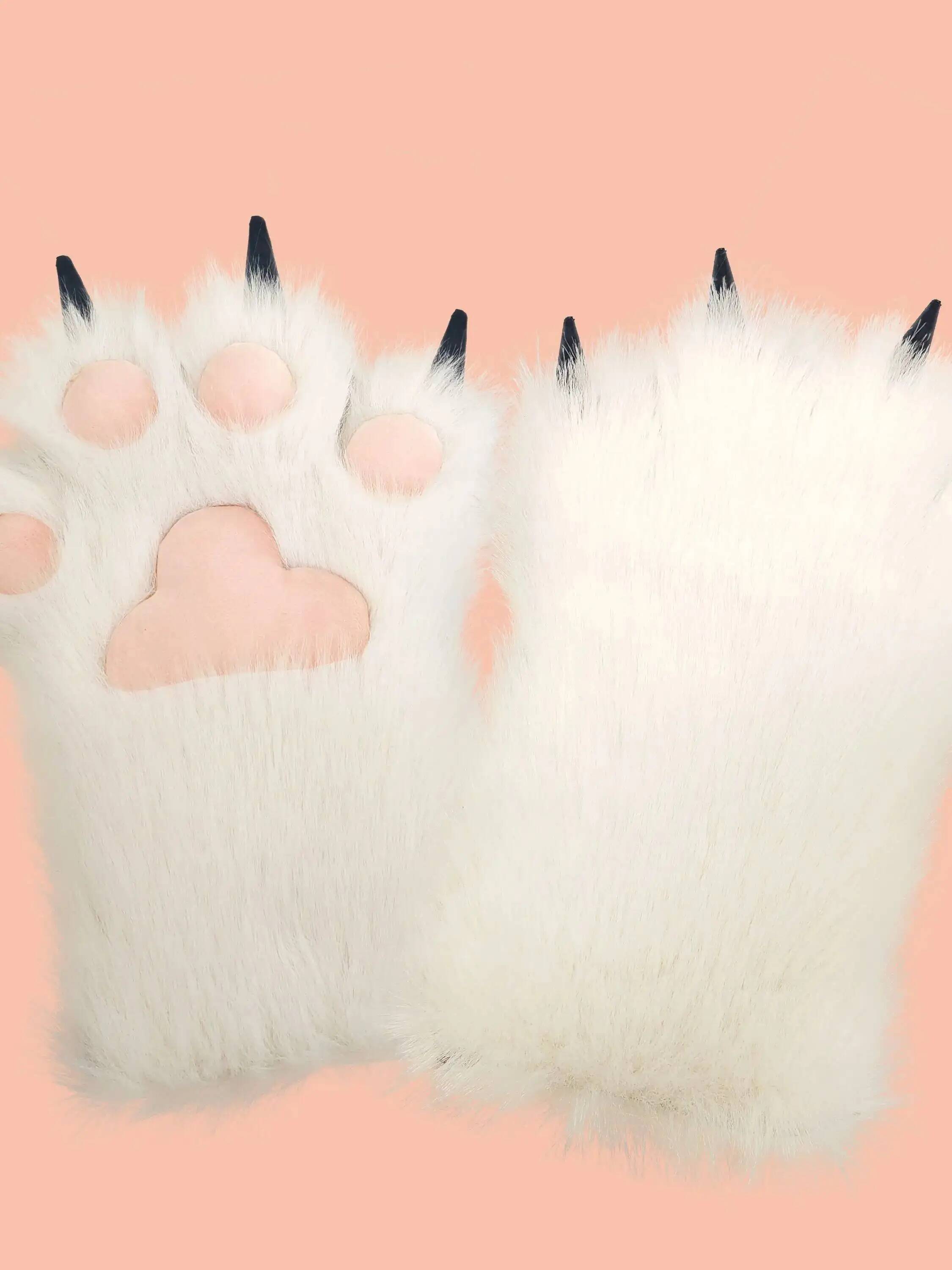手作りキグフーリーコスチュームヘッド、かわいい猫ケモノマスク - Anime Cosplay With Mask のレビューと価格